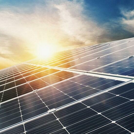 سازه پنل خورشیدی دو ردیفه (5×2 تا 7×2 پنل)